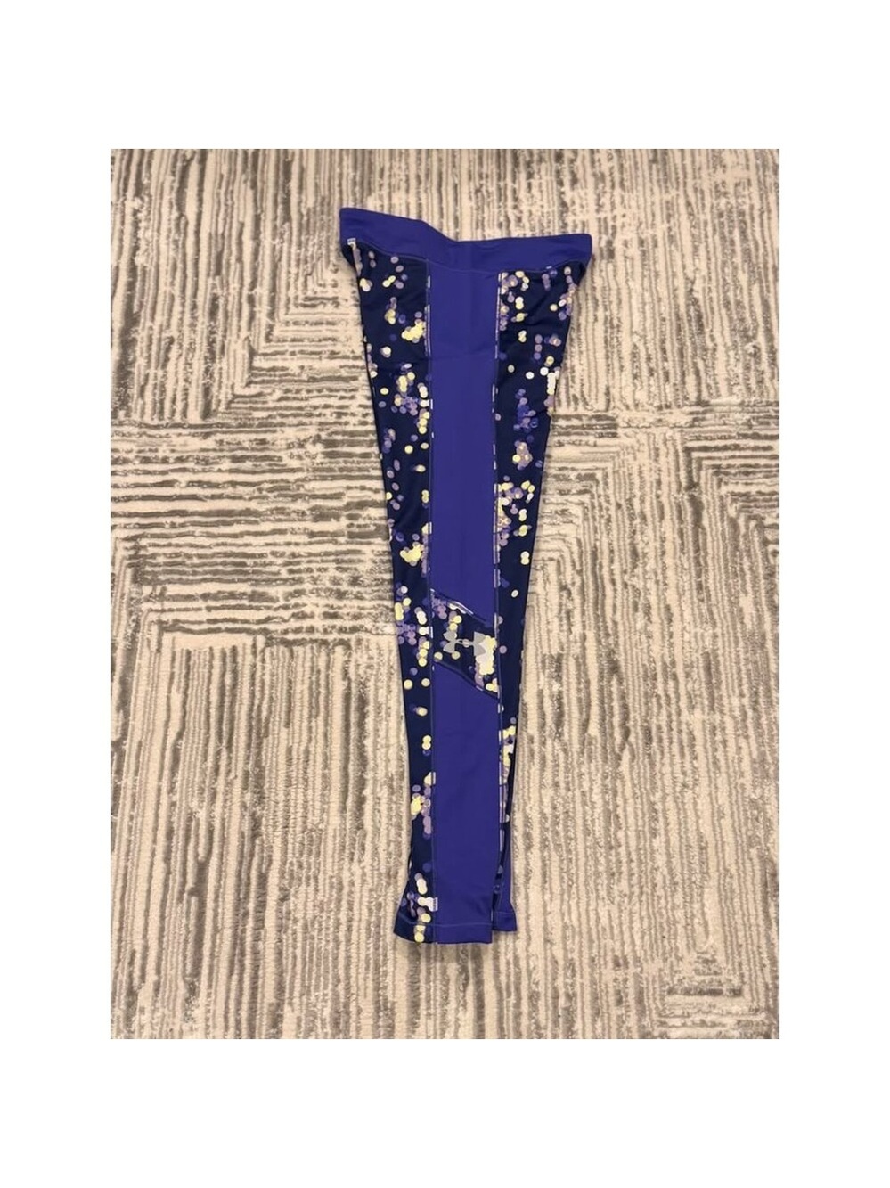 Under Armour women's small purple/neon full length leggings - Picture 4 of 6